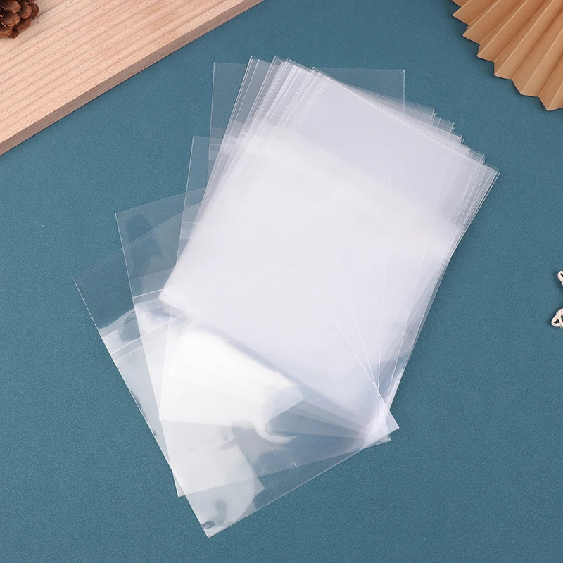 50Pcs 투명 재밀봉 가능 CD 가방 CD 테이프용 플라스틱 외부 슬리브 비닐 레코드 디스크 보호 슬리브