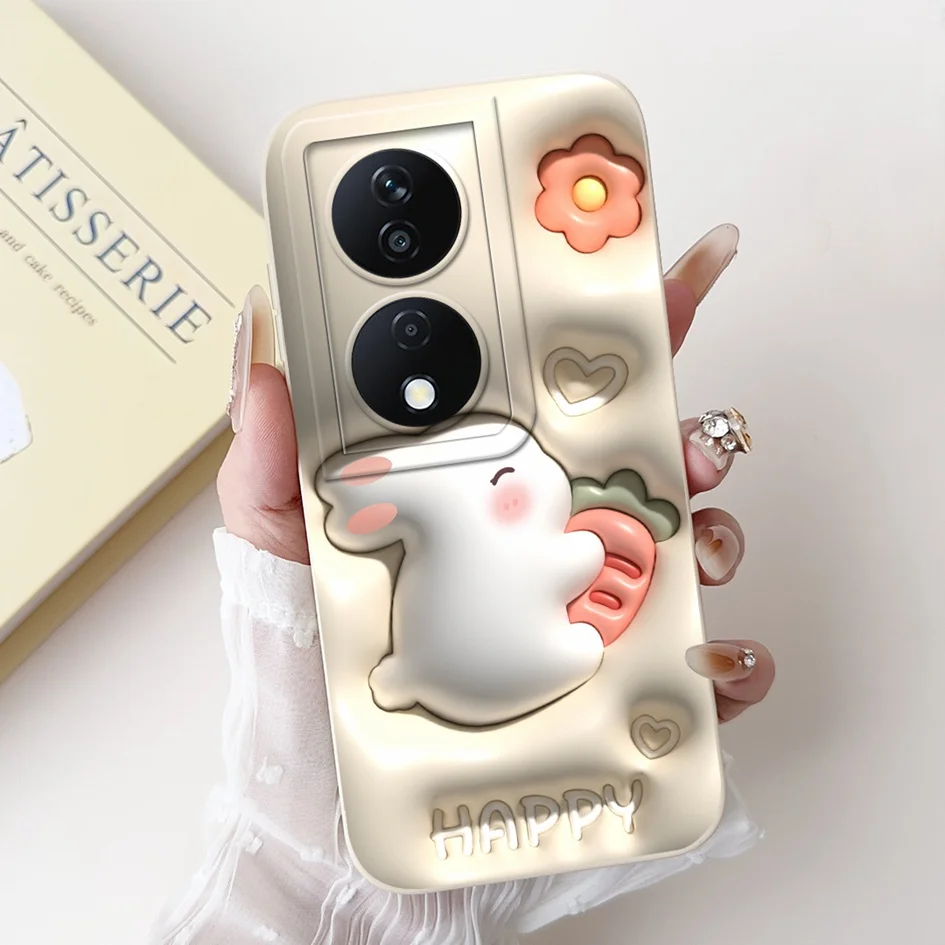 Cute Cartoon Astronaut Square Silicone Soft Case with Camera Lens Protection
