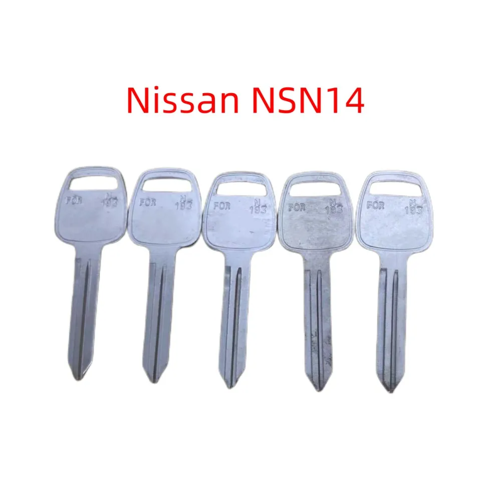 Keychannel 5Pcs Uncut Metal Car Key Blade Nsn14 Solid Key Blank Per Nissan Teana Tiida Sunny Altima Tida Sentranavara Nv200 Juje