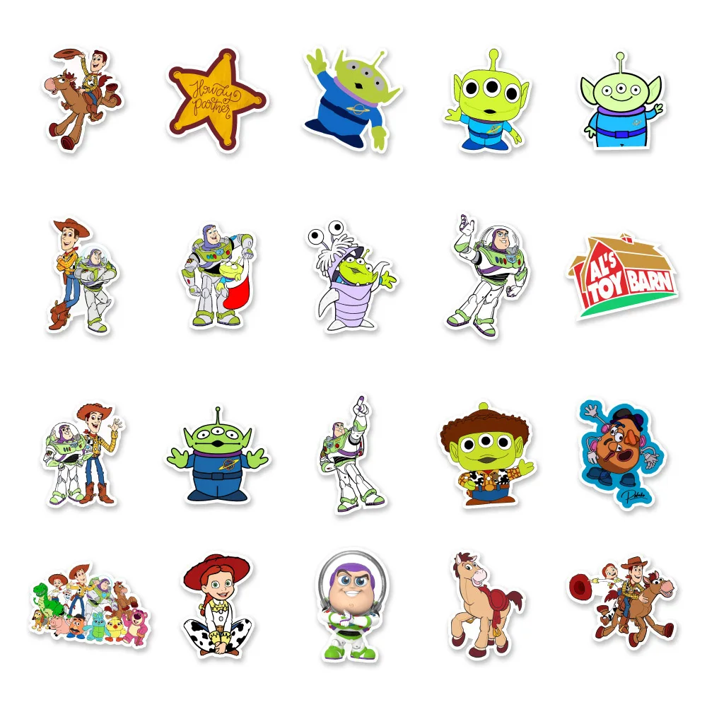 10/42PCS Disney Toy Story Cartoon Alien Stickers Cute Vinyl Stickers for  Water Bottles Laptop Phone Skateboard Classic Kids Toys - AliExpress