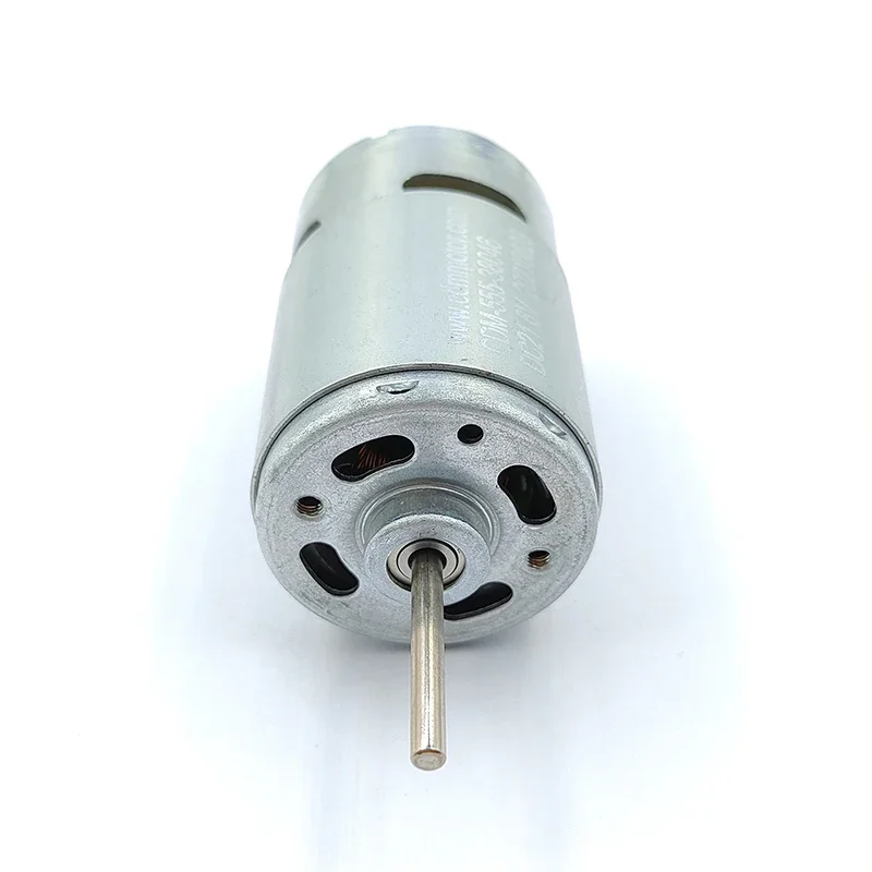 RS-555 미니 36mm 모터 DC 12V 18V 21.6V 24V 13000RPM 중속 전면 볼 베어링 카본 브러시 모터 DIY 취미용 장난감 모델