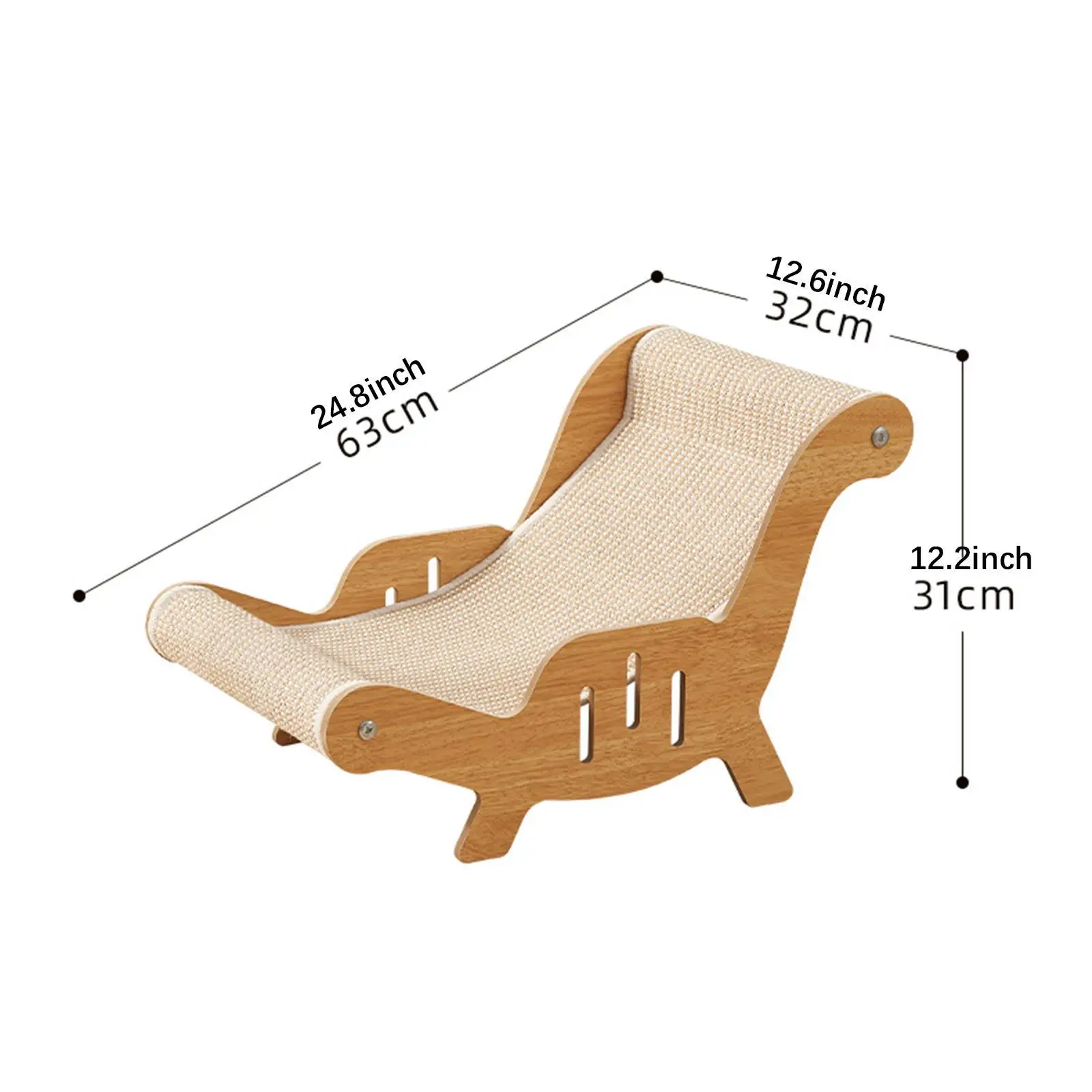 Sisal Cat Chair Sturdy Pet Furniture Cat Scratcher Cat Lounger Cat Sofa Cats Scratcher Chaise for Kitten Pet Indoor Cats Kitty