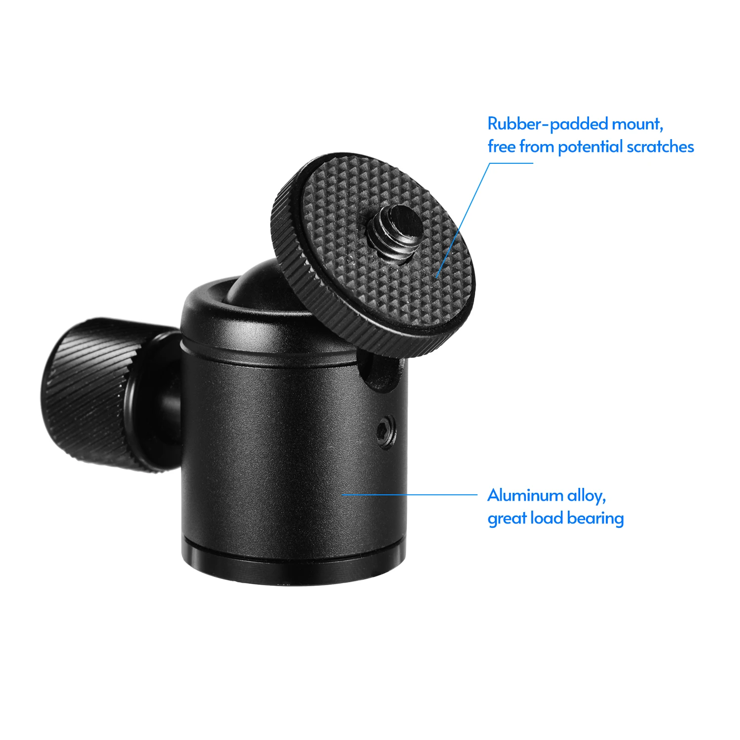 Mini Metal Tripod Head Adapter Ball Head with 1/4 Inch Screw and 3/8 Inch Screw Hole for Mobile Phone Camera LED Light Tripod tripod ball head camera head adapter