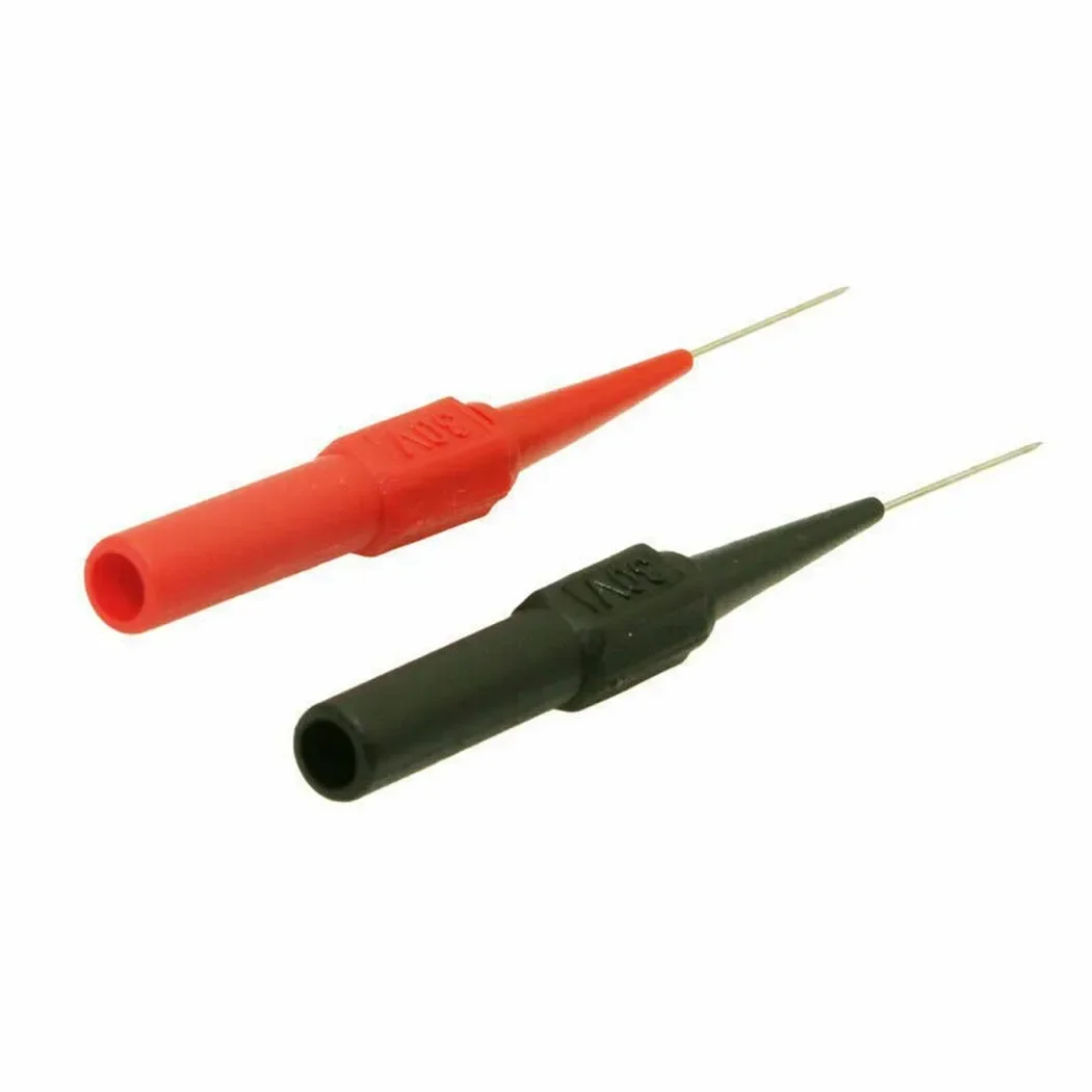 Test Probes 2/10 PCS Insulation Piercing Needle Non-destructive Multimeter Test Probes Red/Black 30V For Banana Plug