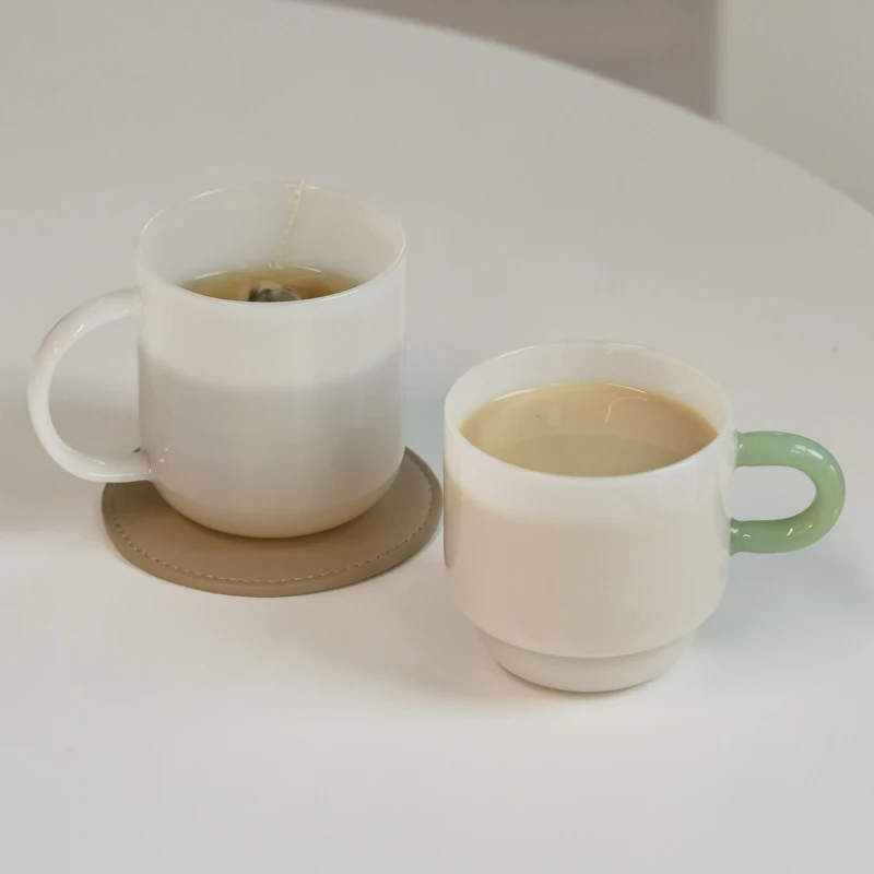 Jade Glass Cup Retro Green Glass High Borosilicate Heat resistant Tea Cups Coffee Mug Drinkware Dinking milk water