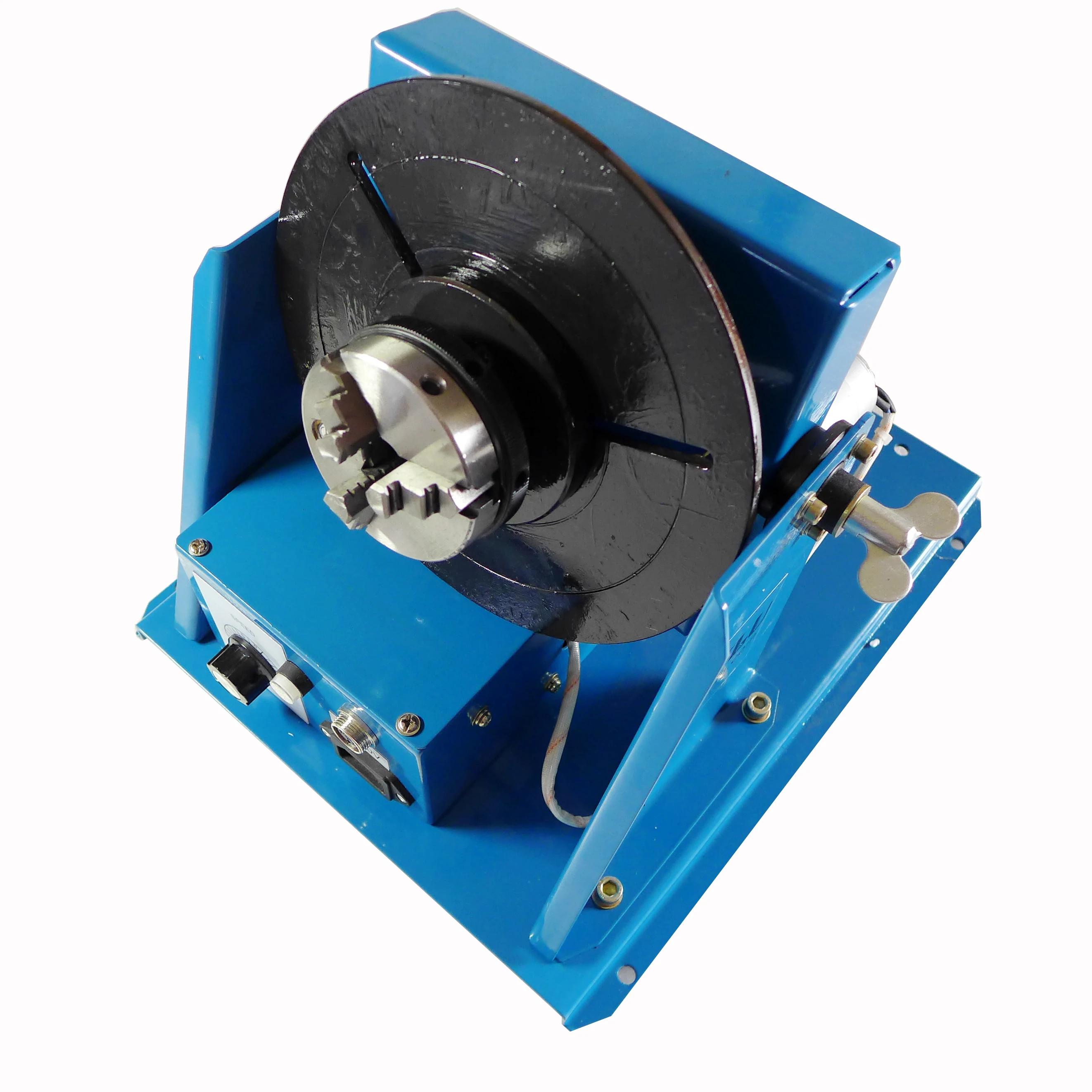 Mini Welding Positioner 10KG Rotary Welder Turntable Equipment BY-10 With K01-63 Lathe Chuck 6