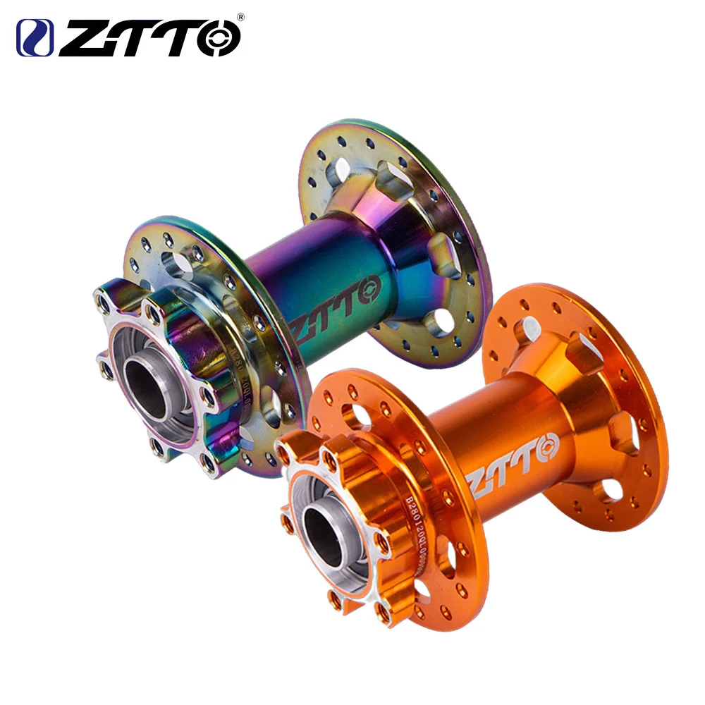 MTB Hub ZTTO P5 6-Bolt Disc Brake Hub MTB Front Hub 32h 28h 36 Holes Flange 2 Sealed Bearings Thru Axle 15x100 QR 9x100