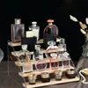 3-5 Layer Acrylic Wood Display Stand Cupcakes Perfume Cosmetic Holder Showcase Organizer Doll Mini Figure Toy Model Storage Rack 6