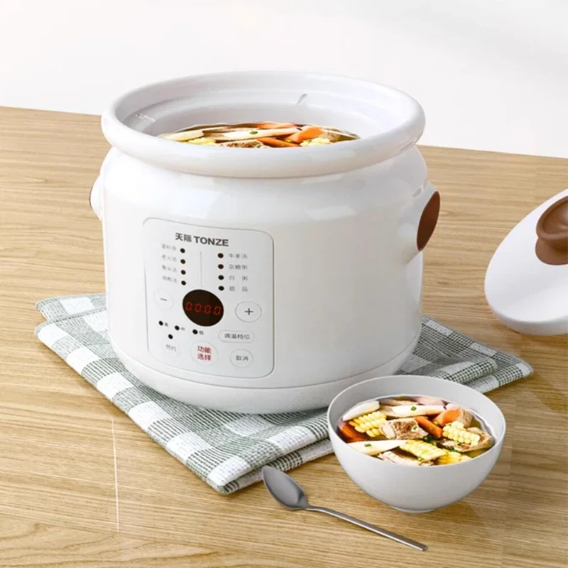 Electric Stew Ceramic Stew Domestic Automatic Pot Health Porridge 2-3L Free of Freight Slow Cooker Utens&iacute;lios De Cozinha