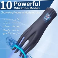 Eicheltrainer für Männer, leistungsstarker vibrierender Penis-Masturbator, weiche Fingerspitze, verlängert die Ausdauer, Massagevibrator, erotisches Sexspielzeug ab 18 Jahren 5