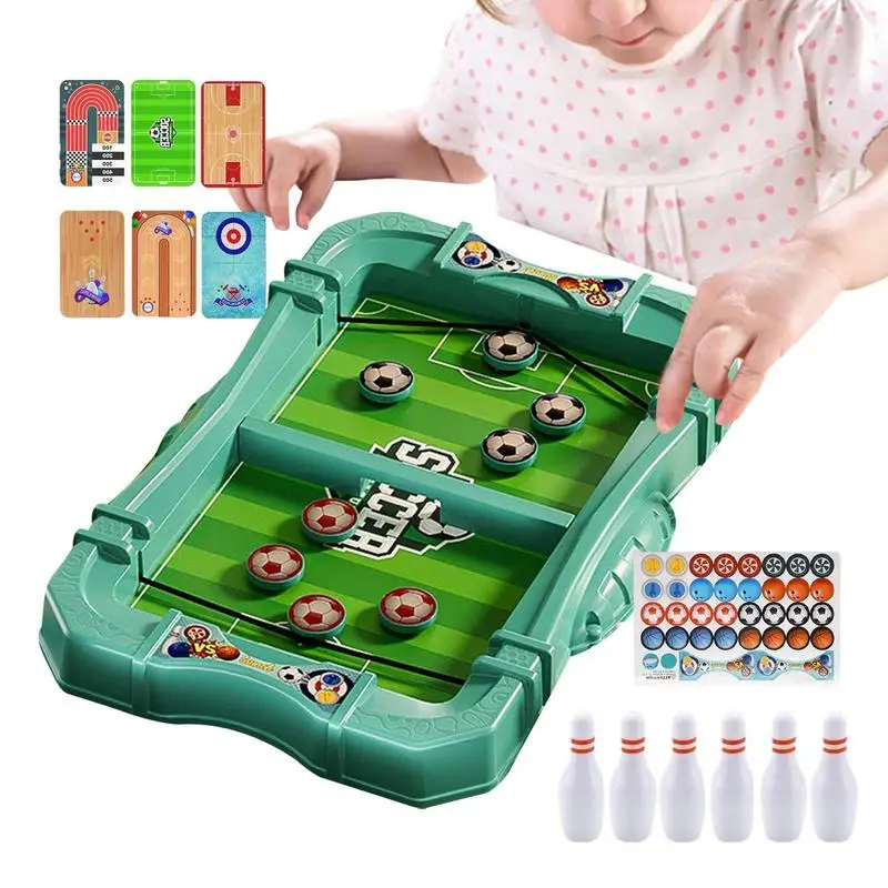 

Slingshot Hockey Game Puck Board Sling Table Game 6 In 1 Desktop Battle Winner Slingshot Game For Kids Adults Friends Birthday