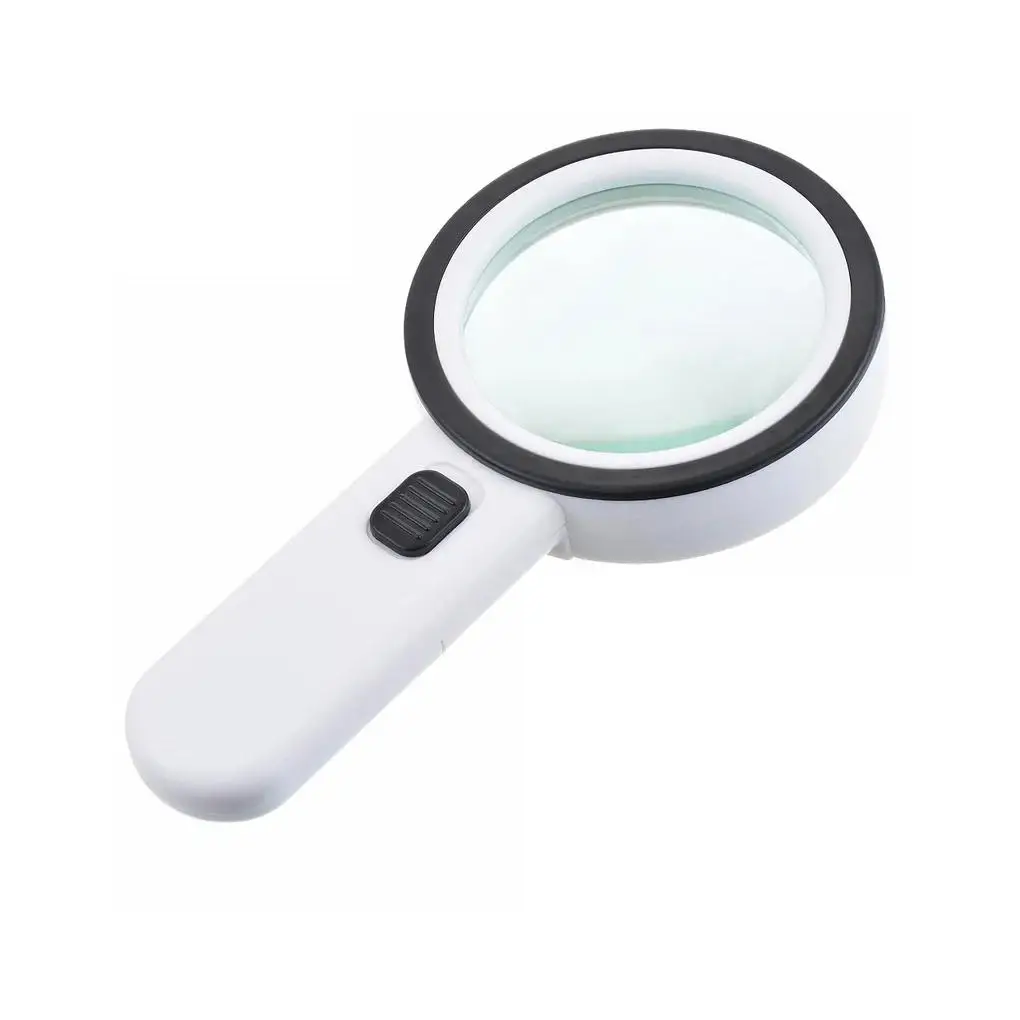 

30X Handheld Illuminated Magnifier Microscope Magnifying Glass Aid Reading for Seniors With LED loupe Jewelry Repair Tool
