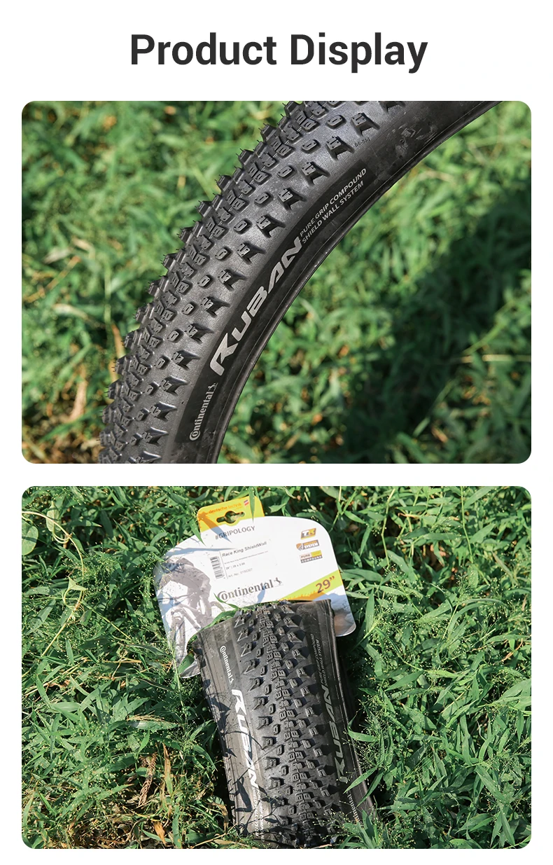 Continental Ruban Mountainbike Tubeless Ready Folding Reifen 29x2.1/2,3 180TPI Verbindung Schild Wand System Anti Punktion Reifen – Detail 16