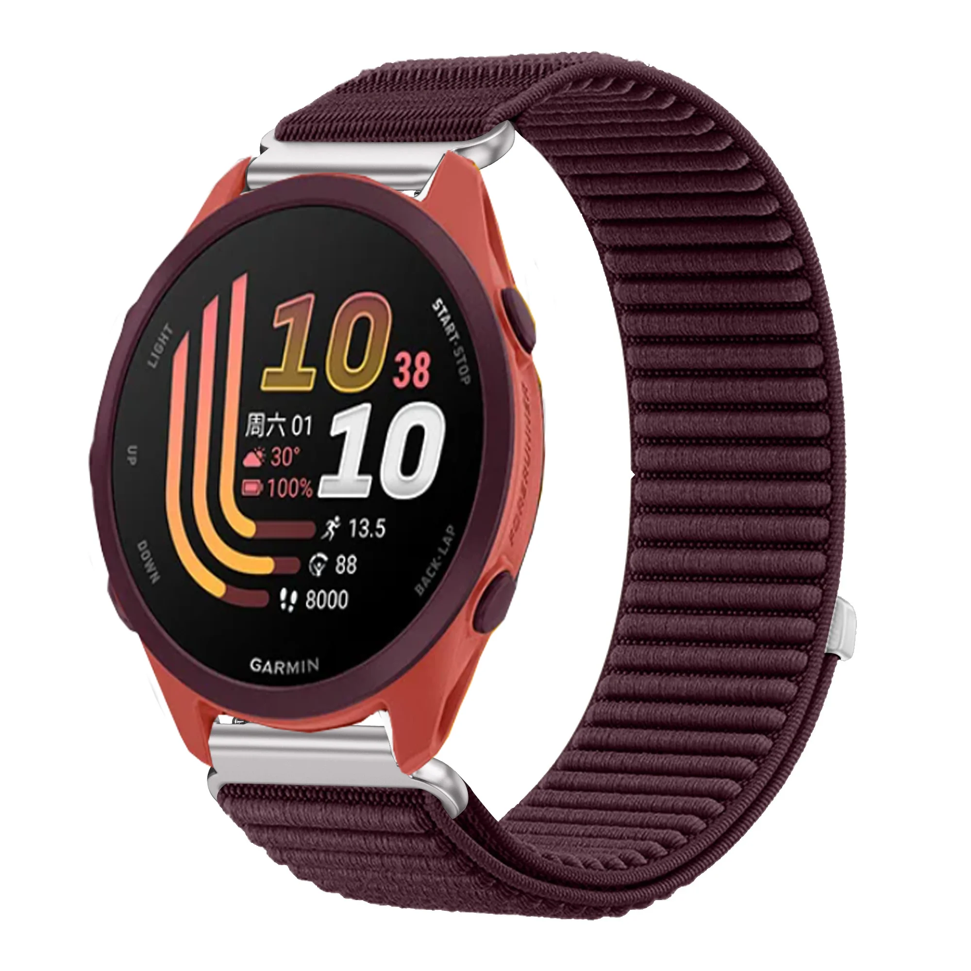 Sport Nylon Loop Strap - Adjustable Wristband for Garmin Forerunner & Venu