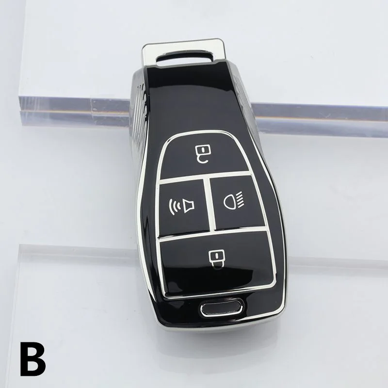 Premium TPU Key Fob Case Cover with Keychain Attachment