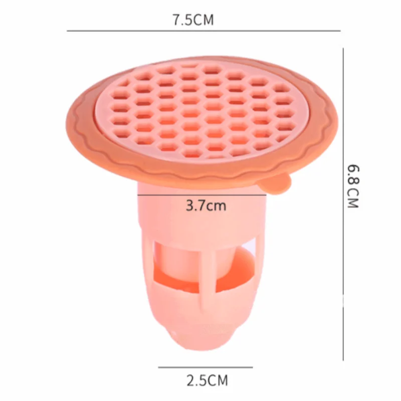 Silicone Shower Drain Cover Hair Catcher Anti-Clog Bathroom Floor Strainer Plug Trap Waterproof Sink Filter Fittings Accessories floor drain filter,floor drain deodorant,shower drain cover,shower drain