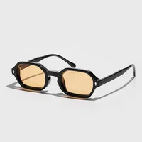 Lunettes de soleil à petite monture carrée, exquises, à la mode, robustes et durables, pour réunions de fête, plage, voyage, résistantes aux UV400 6
