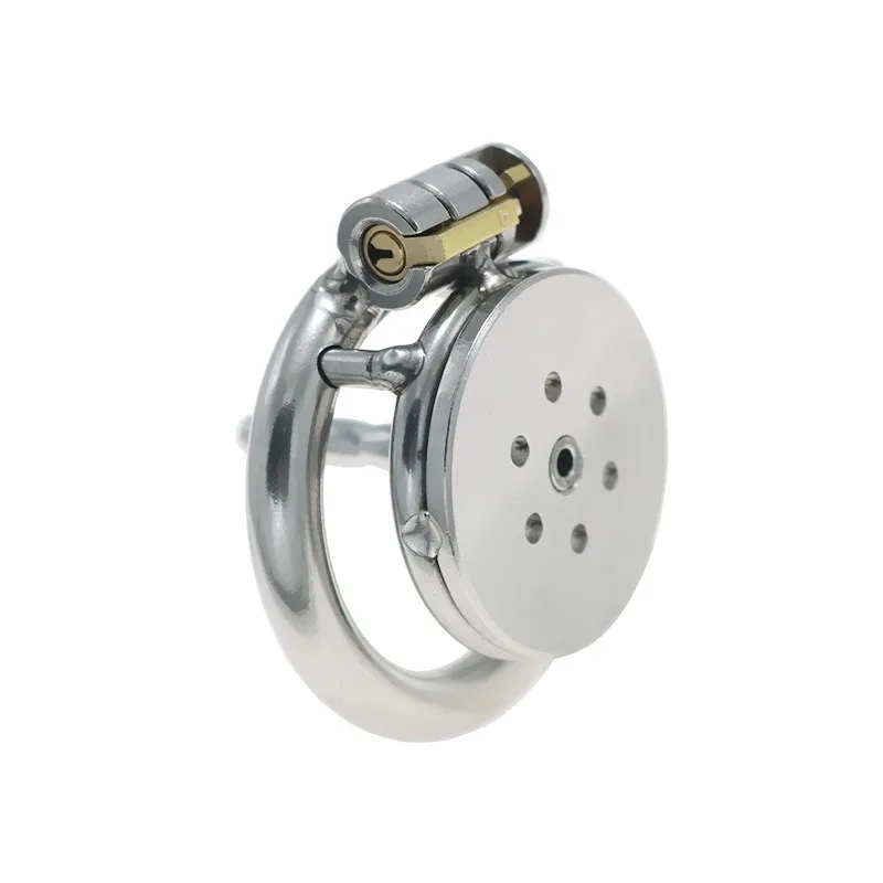 Male Chastity Cage Sissy Skeleton Pseudo Penis Lock with Metal Conduit Anti-cheating Gay Bondage Cock Cage SM Erotic Sex Toys