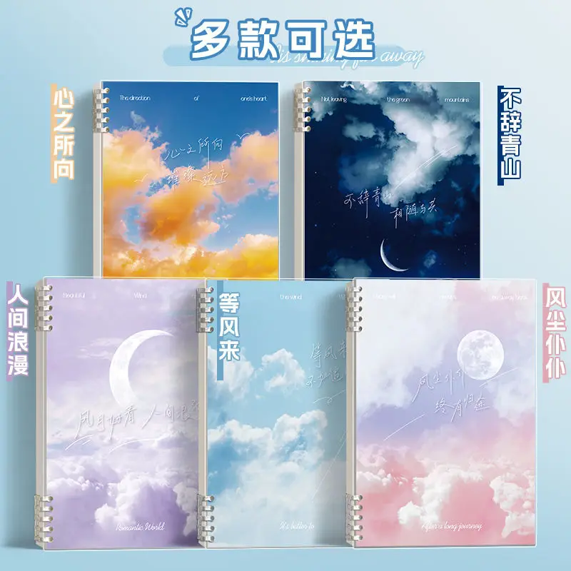 B5 Loose-leaf Book Detachable Notebook High Appearance Level Student Supplies Cute A4 Diary Work Study Notepad