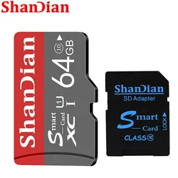 SHANDIAN Gray Smart SD Card Digital camera Memory Capacity Expansion 8GB 16GB 32GB 64GB 128GB Free gift Comes with SD Card Adapt