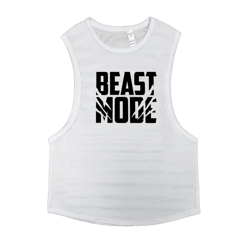 

Men Workout Fitness Bodybuilding Printed Tank Top Quick-drying Sleeveless Shirt Basketball Singlets Male Summer Gym Clothing