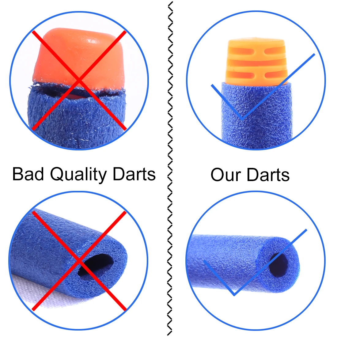 ZHUIYUE Refill Darts 10-20PCS Bullets Ammo Pack for Nerf N-Strike Elite 2.0 Series DinoSquad  Compatible with All Elite Blasters
