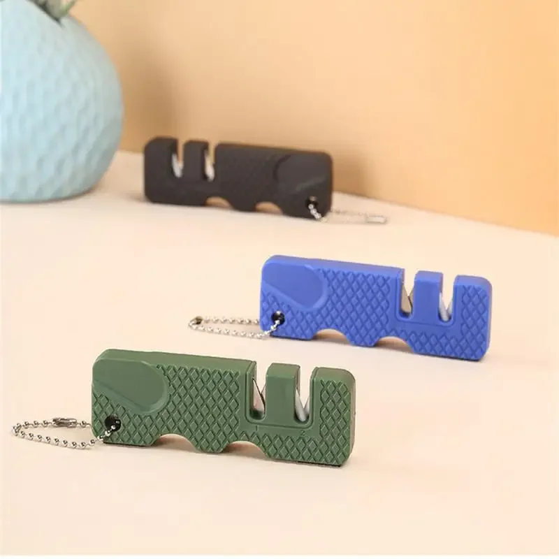 Mini Portable Outdoors Knife Sharpener Scissor Sharpen Gears Fish Hook Carbide Knife Whetstone Camping Tools Kitchen Accessories sub image 2