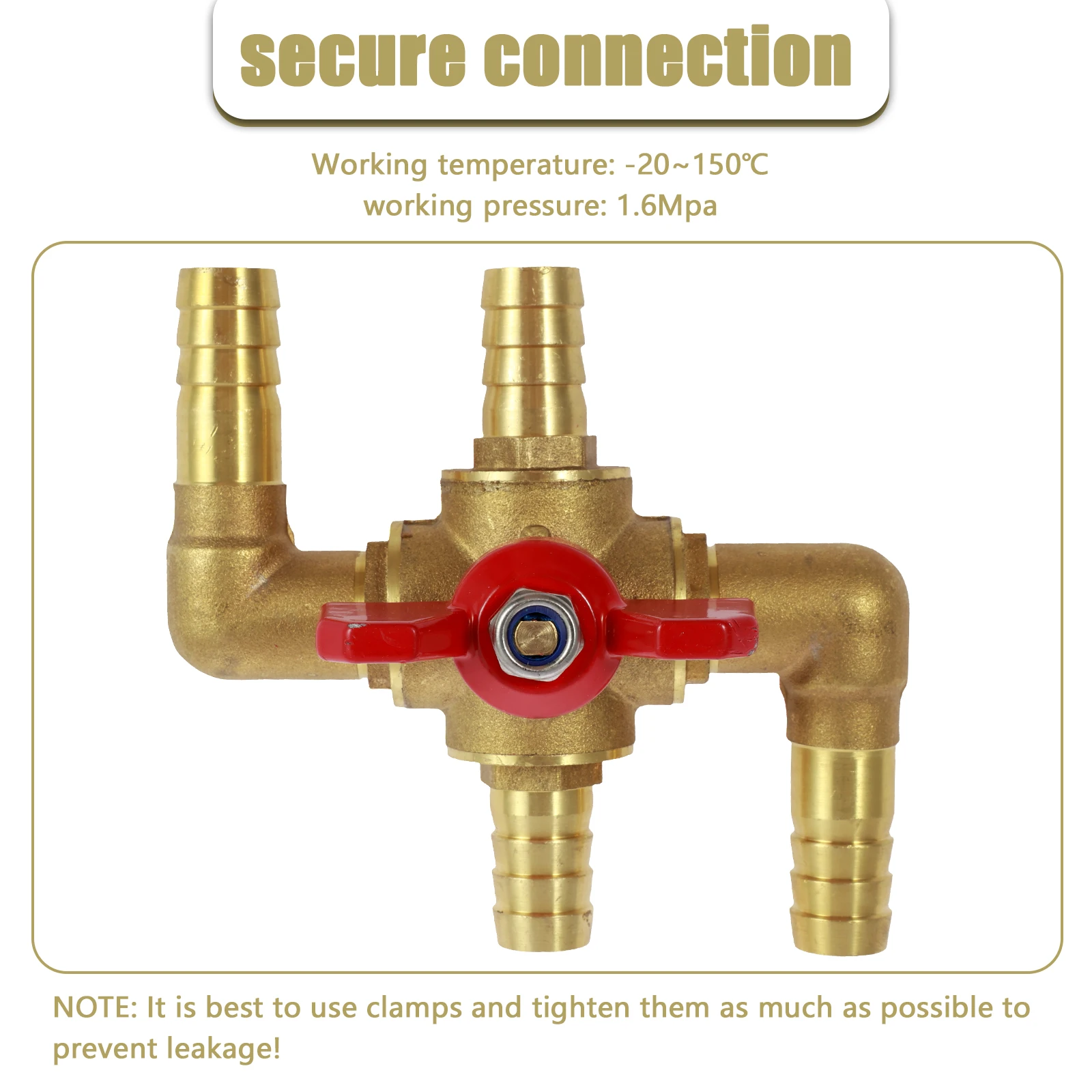 Heater Control Valve with Brass Body Plated Shank Robust Heater Control Valve Multifunctional Manually Controlled