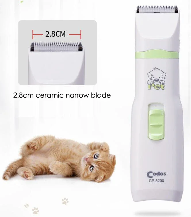 Hair Trimmer Pet Clipper Dog Hair Trimmer Pet Hair Trimmer Dog Clipper Pet Nail Grinder Codos CP-5200 2 in 1 Pet Dog Cat Hair Trimmer Paw Nail Grinder Grooming Clippers Nail Cutter Hair Cutting Machine