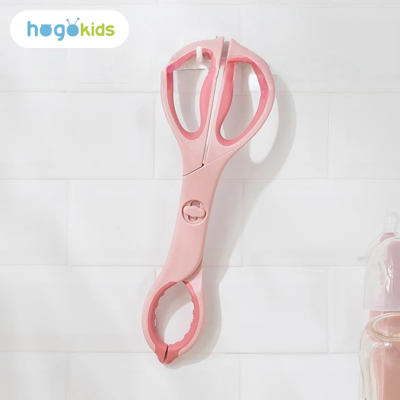Hogokids Baby Food Scissors with Cover (Stainless Steel)
