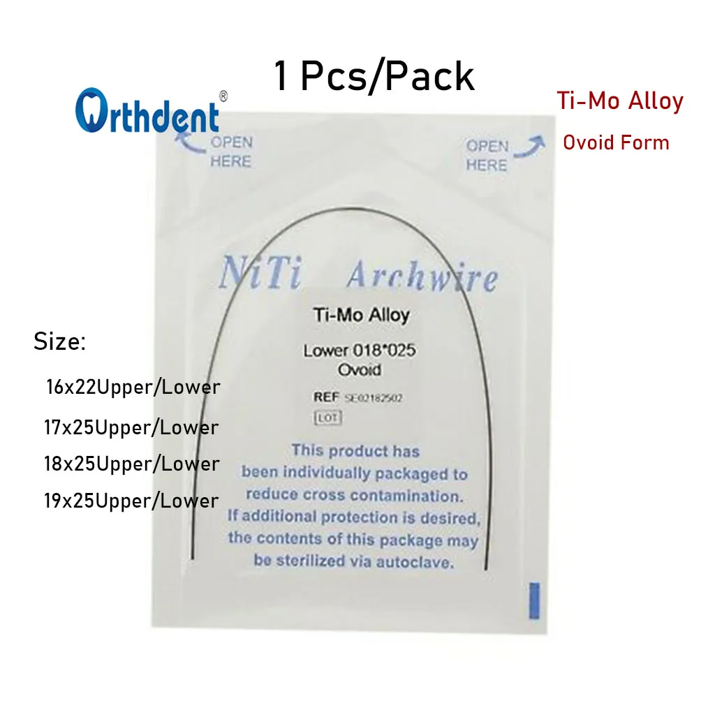 

1 Pack Dental Ti-Mo Alloy Wires Arc For Braces Orthodontics Niti Archwire Rectangular Ovoid Form Dentistry Therapy Accessories