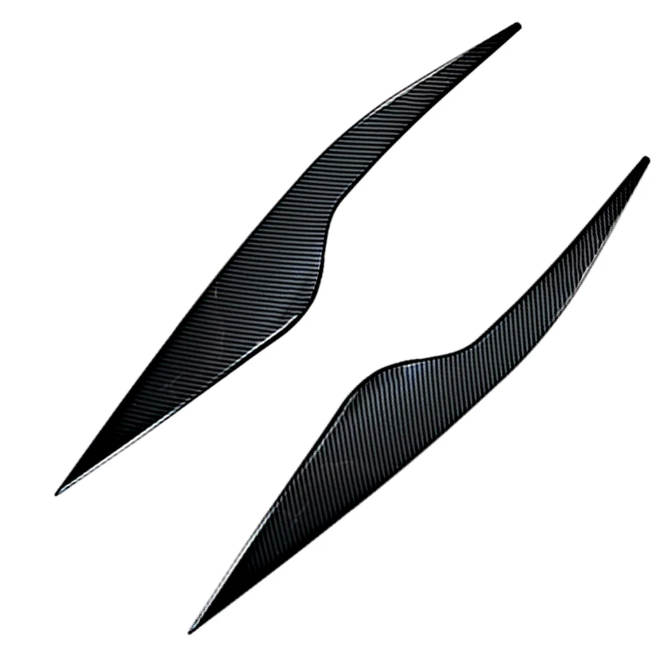 Copertura Palpebra Faro 2 Pezzi Per Focus MK2 2008-2011 – Nero Lucido, Design Aerodinamico Con Nastro Adesivo