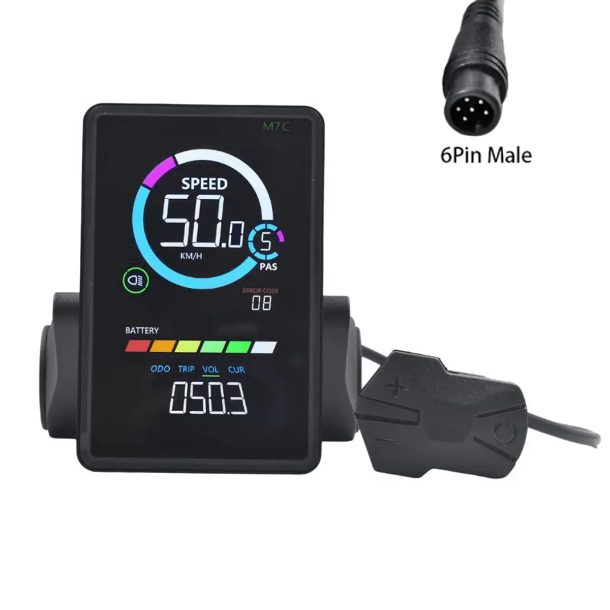 M7C-2   LCD ÷ 跮, 24V, 36V, 48V, 60V, E  LCD г, USB UART,   ſ, 6 