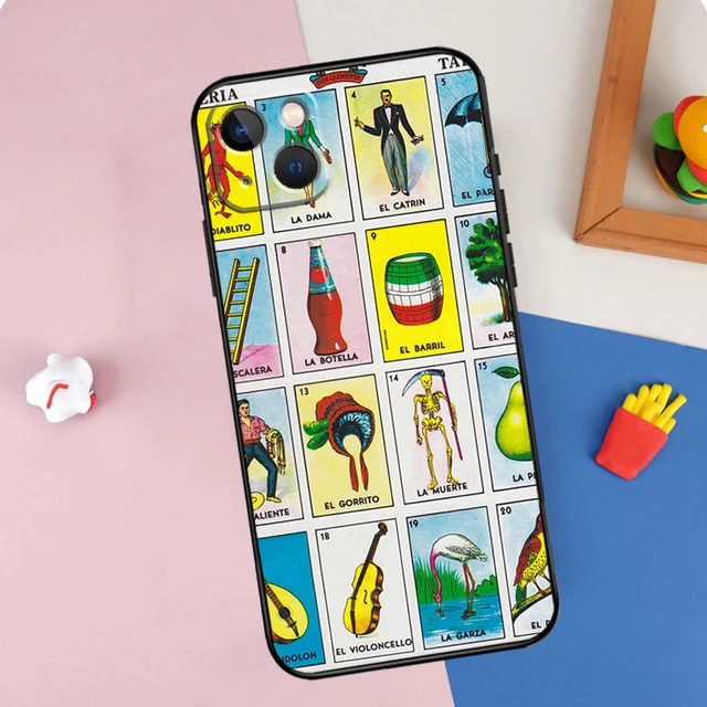 Mexican Bingo Loteria Case For iPhone 13 11 12 14 15 Pro Max Mini X XR XS  Max 7 8 Plus SE 2022 2020 Soft Cover - AliExpress