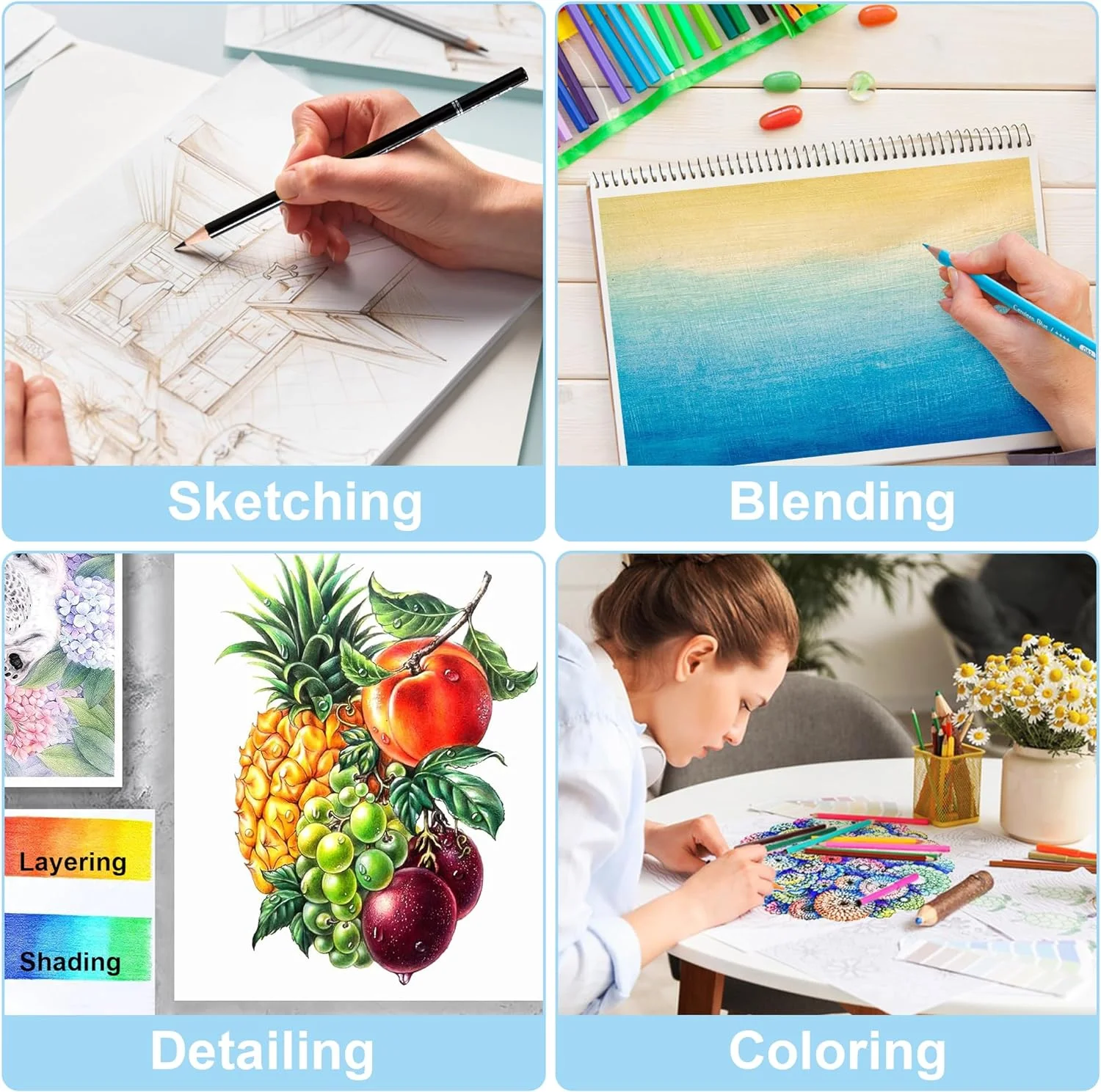 Рисунок 6 - Набор цветных карандашей KALOUR 520 шт.