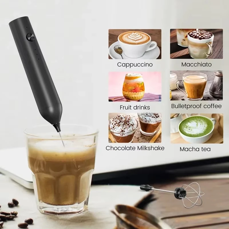 Electric egg beater, handheld coffee milk mixer, portable milk frother, baking food mixer, essential kitchen tool 1