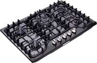 30 Inch LPG/NG Gas Cooktop Dual Fuel 5 Sealed Brass Burner Stainless Steel Hob 110V AC pulse Ignition Stainless Steel 1