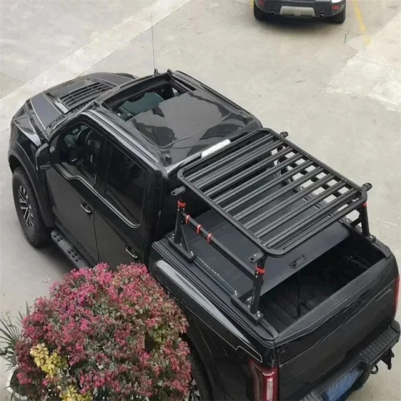 F150용 고품질 유니버셜 롤러 커버 픽업 트럭 적재함 알루미늄 사다리 랙