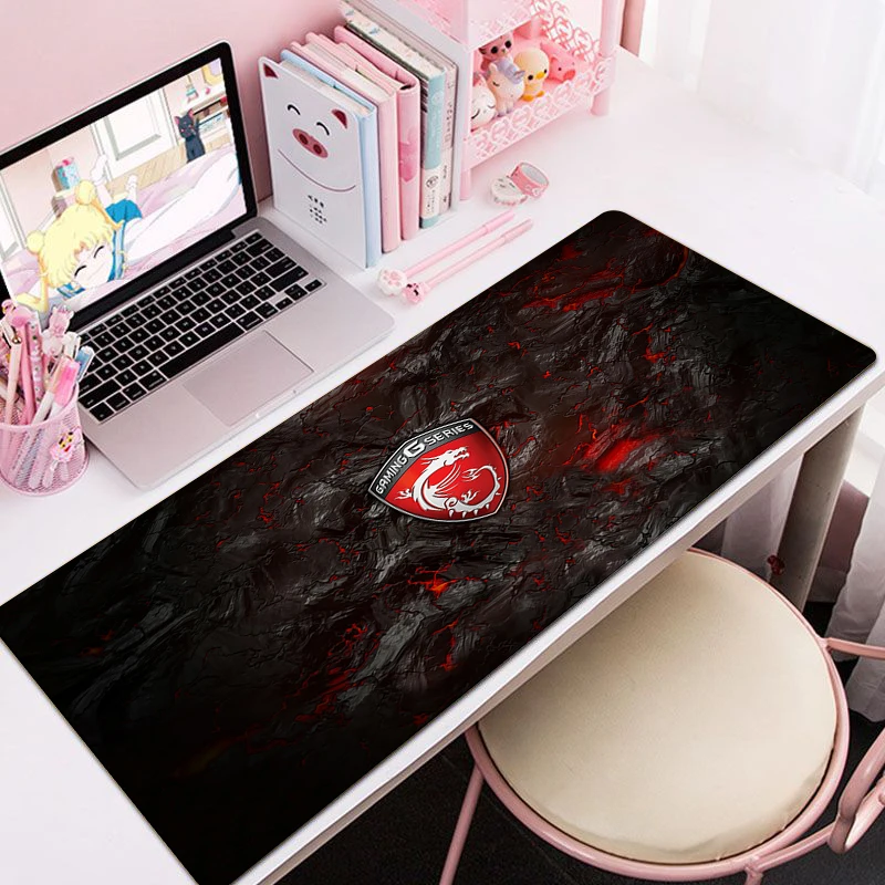 Xxl Mouse Pad Accessori Da Gioco Msi Desk Mat Computer Uffici Mousepad Gamer Mat S Desk Mat Mause Anime Office Pc Desktop Large