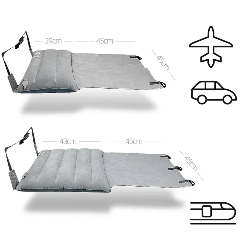 Adjustable Footrest Hammock with Inflatable Pillow Seat Cover Planes Trains Buses Swing Chair Outdoor Chair Travel Hammock Chair 6