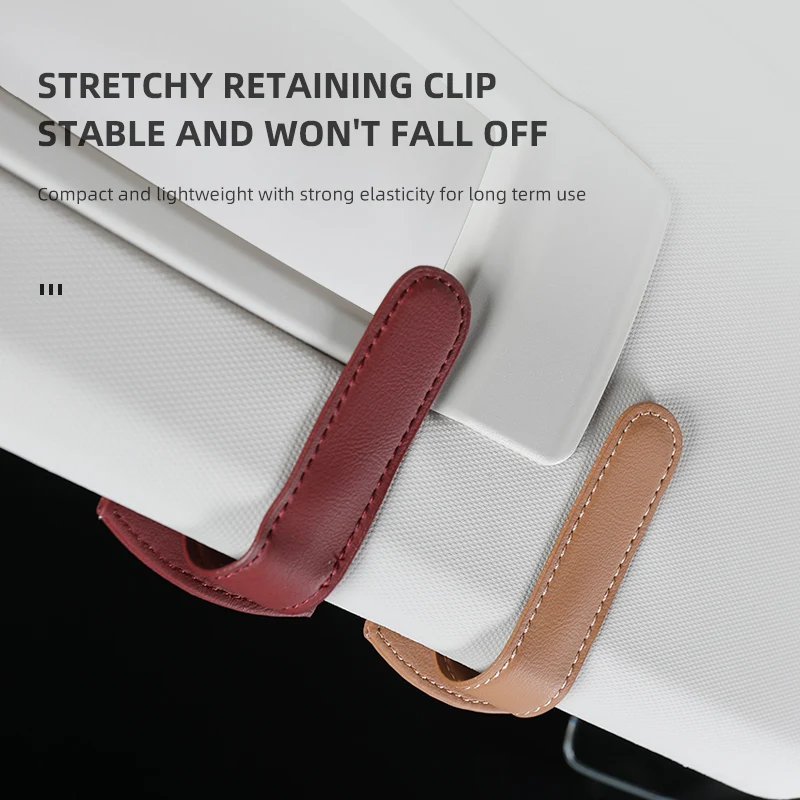 Clip per occhiali parasole per auto Custodia portaocchiali da sole