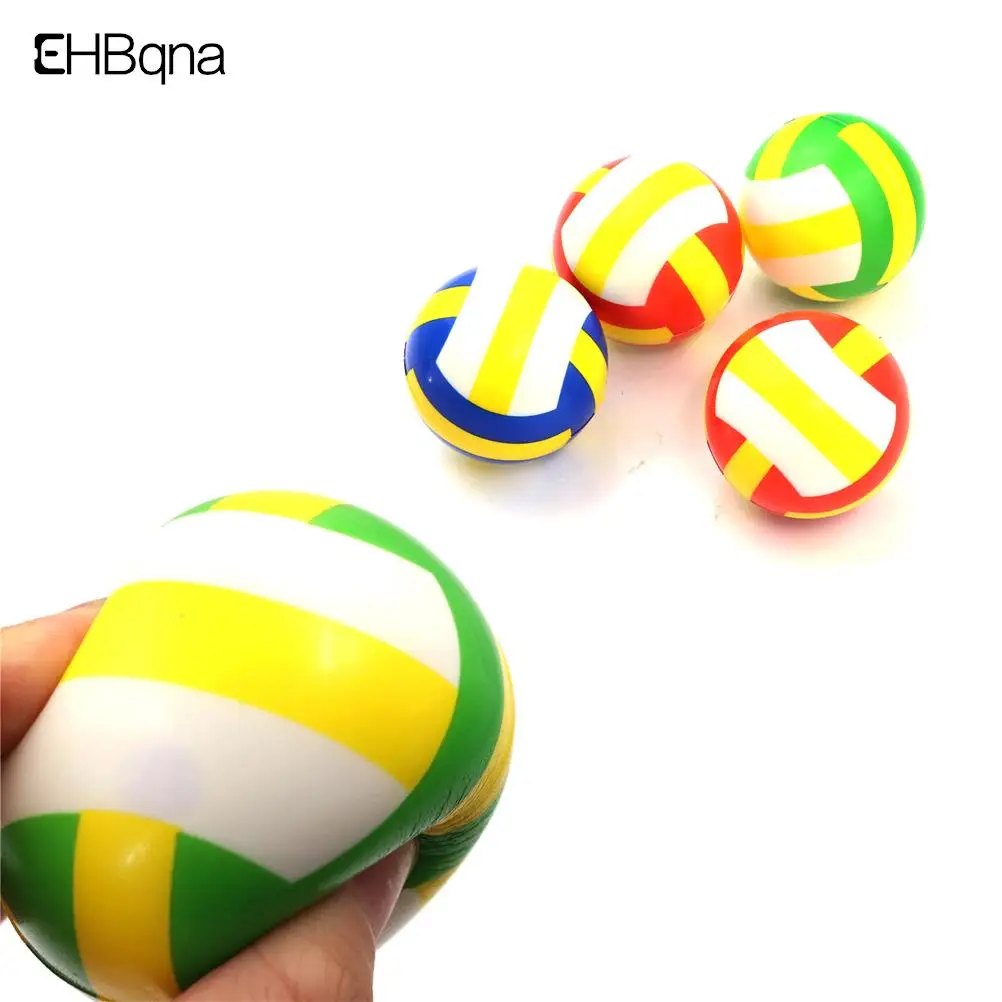 

6.3CM Children Mini Volleyball Hand Squeeze Toy Balls Anti Stress Relief Balls Sponge Foam Baby Outdoor Sports Toys For Kids