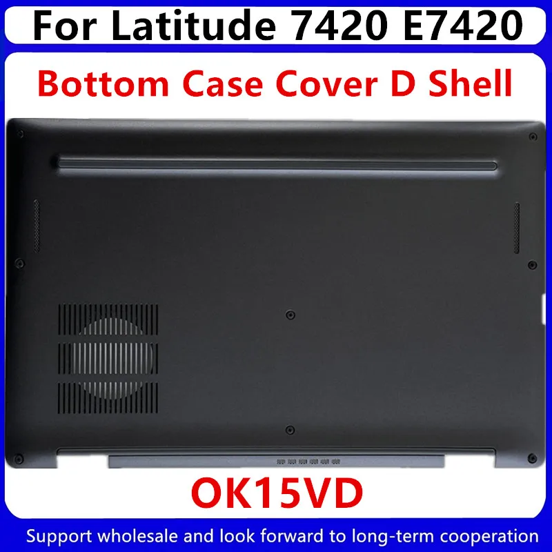 para Dell Latitude 7420 E7420 d Shell Acessórios Prata Preto Inferior Case Capa Base Capa Inferior Laptop Shell 0k15vd 0h4xry Novo