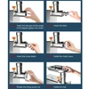 TC8-2 Electric Meat Grinder 70kg/h 650W Meat Mincer Stainless Steel Commercial Meat Grinder with Grinding Plates,Blades 3