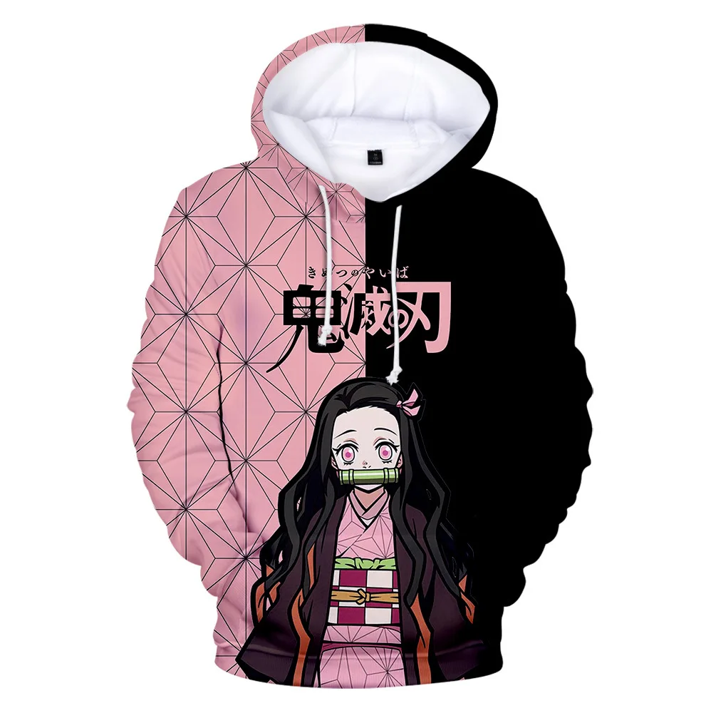 4-13Y Boy Girl 3D Hoodies Demon Slayer Kimetsu No Yaiba Japanese Anime Kids  Children Teen Hooded Sweatshirt Kimono Haori Yukata - AliExpress