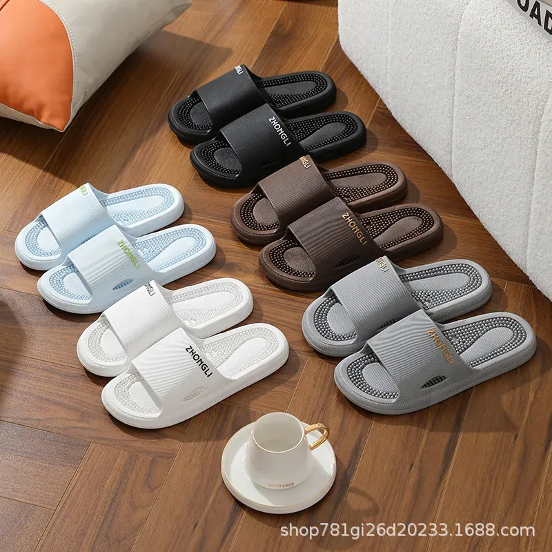Massage Slippers Hard Acupoint Foot Therapy Shoes Men's Couples Summer Women's Anti-slip Foot Bottom Indoor Wear-resistant