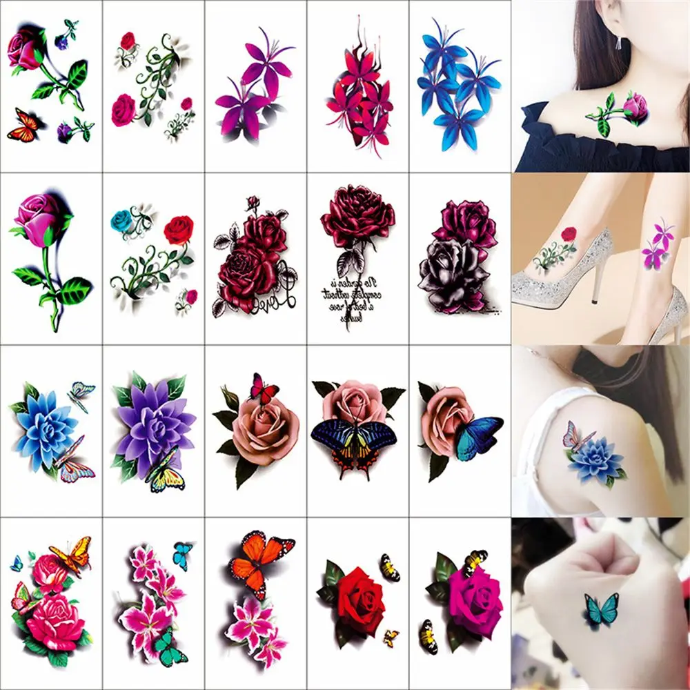 Waterproof Temporary Tattoo Sticker for Men Women Removable Body Art Stickers