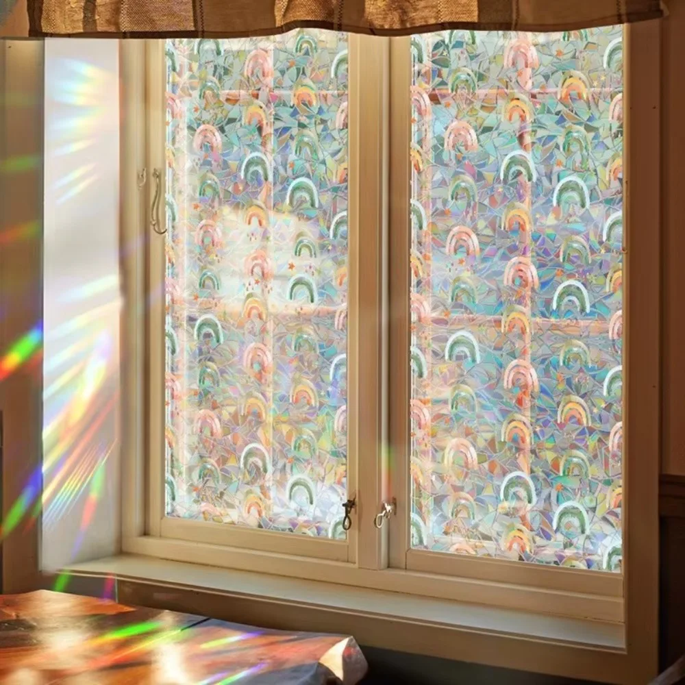 Window Privacy Film Decorative Window Sticker Vinyl Glass Films Stained Glass Sticker Home Decoration