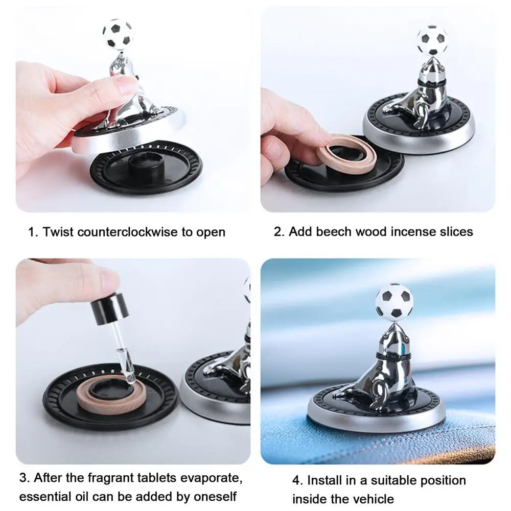 Car Air Freshener Automatic Car Perfume Diffuser Esential Diffuser Dashboard Ornaments Remove Long Lasting Auto Decor Supplies