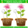 10 Pcs 150/60 ML Clear Plant Watering Globes Auto Waterer Planter Insert Stakes Reusable PVC Flower Self Feeder Ball for Potted 4
